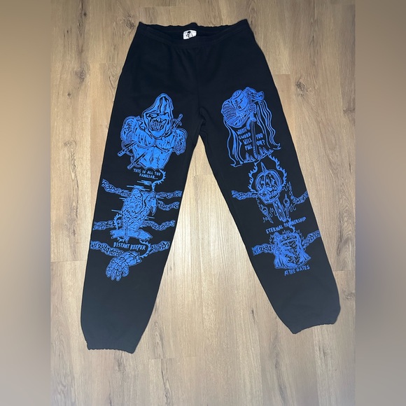 Warren Lotas Sabata 2.0 ‘Black/Blue’ Sweatpants
